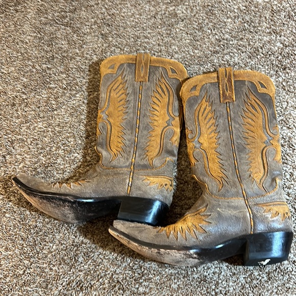 Old gringo brown eagle cowboy boots size 10 - Picture 3 of 10